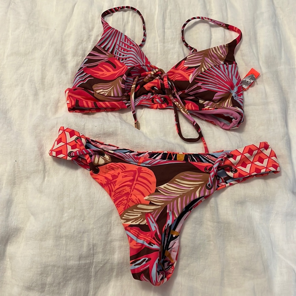 Maaji reversible bikini with chi chi bottoms